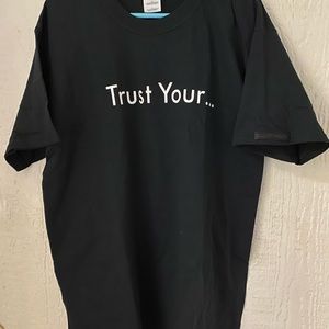 Sebastian Trust Your Hairstylist Black Shirt SZ L